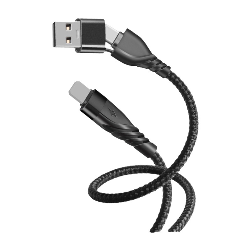 Suitable for iphone Apple PD two-in-one data cable 27W fast charge 9V3A USB to TYPE-C to Apple 20W