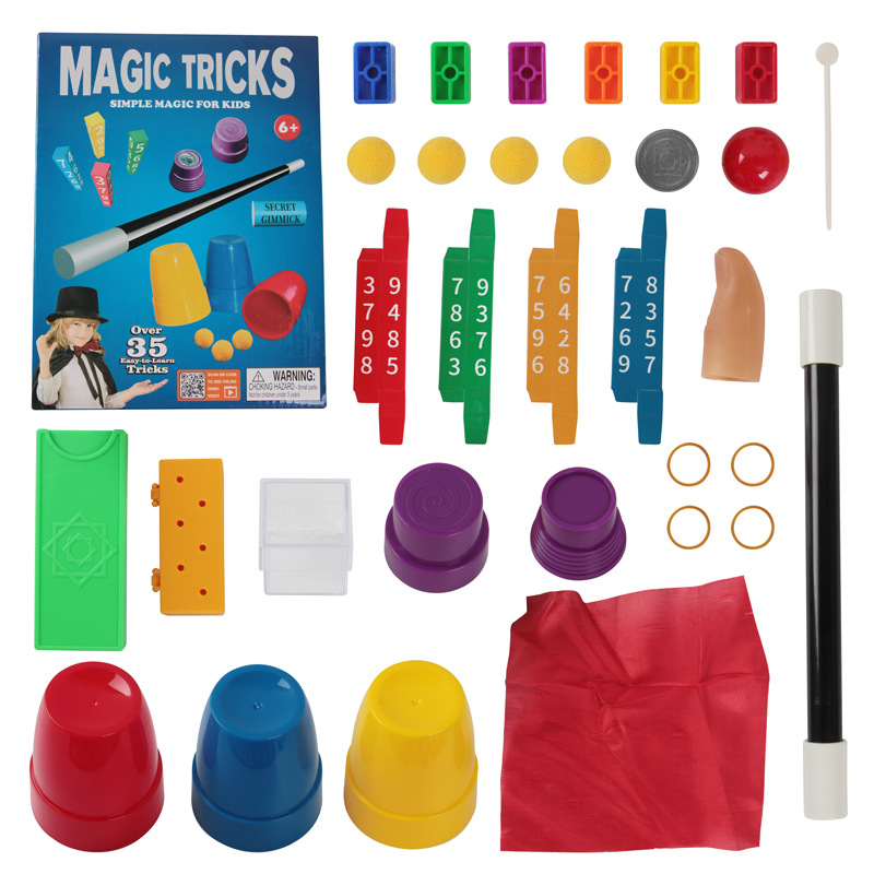 Picture of Cross-border new Amazon hot show children's puzzle magic props with instructions suit toys