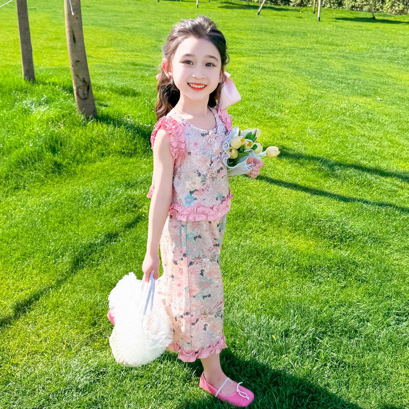 Picture of Yan Chu foreign trade Tang suit summer antique new sweet cute fungus lace suit performance suit a generation of hair