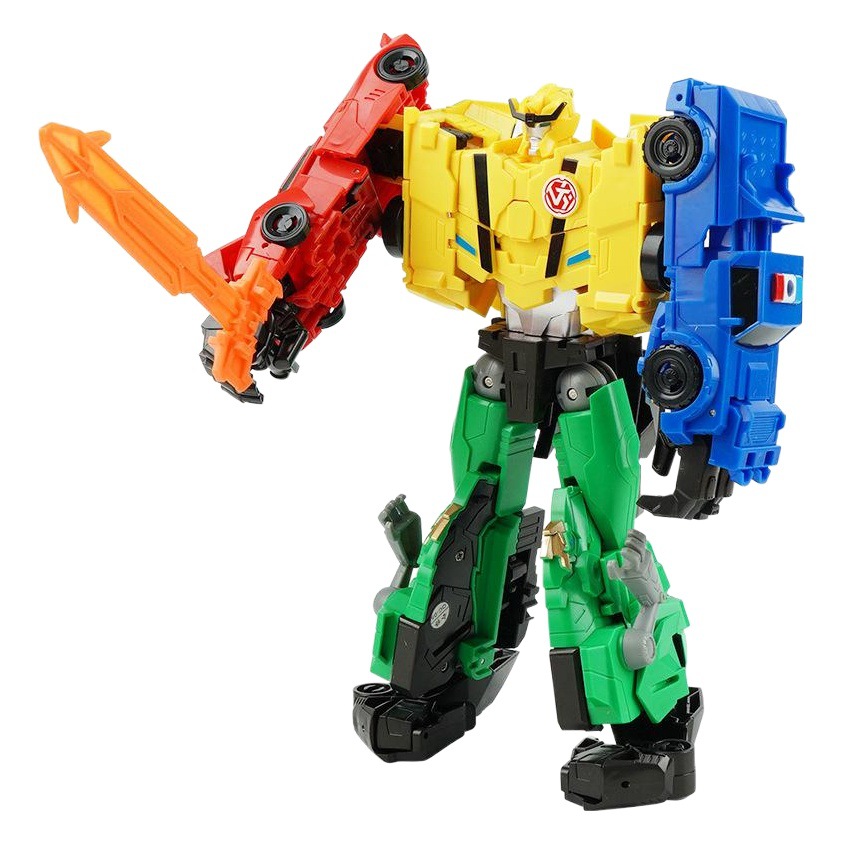 Transformation Toys Four-in-One Fit Robot Car Transformation Car Dinosaur Car Children's Combination suit Boy Toys