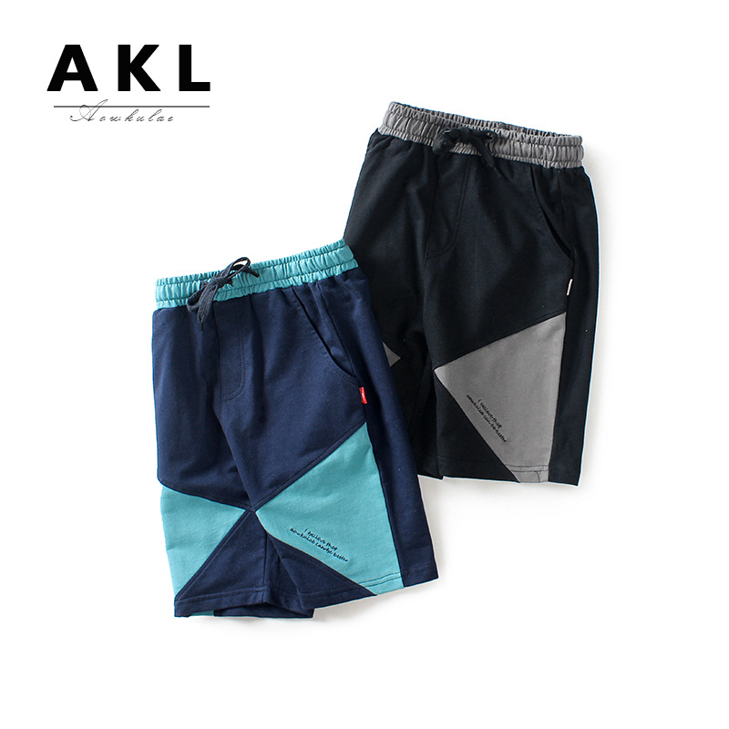 Picture of Children's Pants 2023 Summer New Korean Style Boys' Sports Pants Girls' Knitted Trendy Hot Pants Children's Five-point Pants
