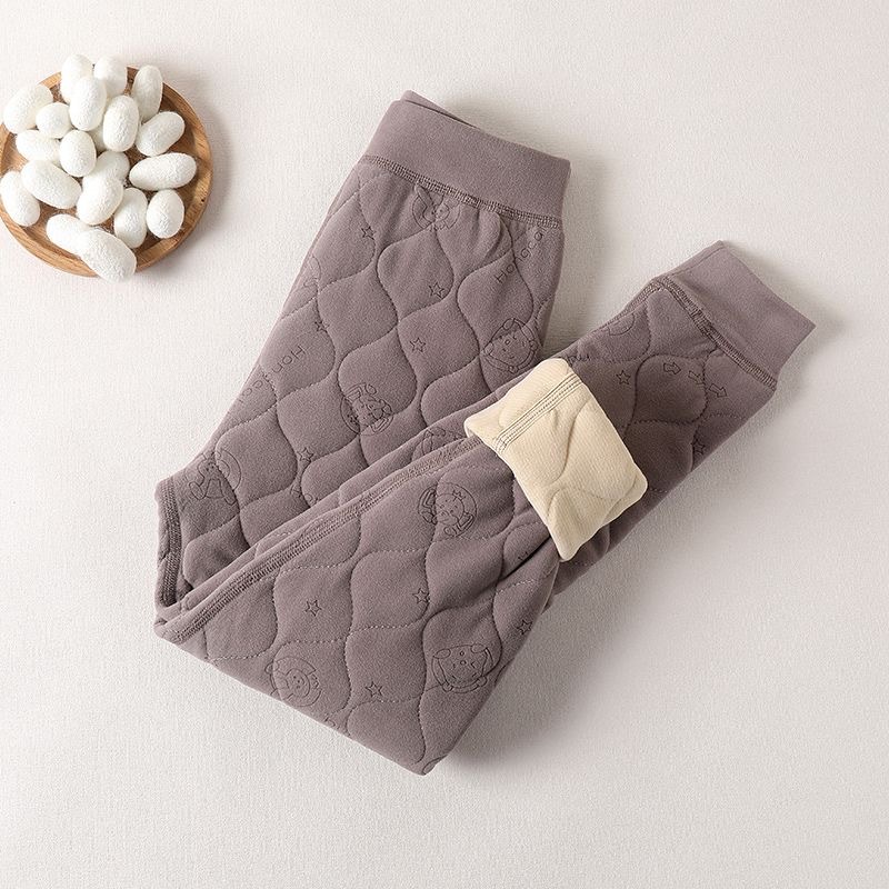 Picture of School uniform artifact girls' thermal underwear suit Winter Children's fleece-lined cotton clothes liner primary school students wear cotton-padded jacket