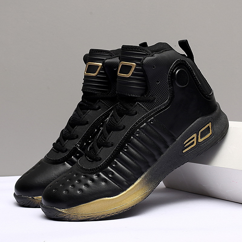 Picture of White sneakers men's autumn new high-top basketball shoes cross-border plus size sports competition boots female students 36-45