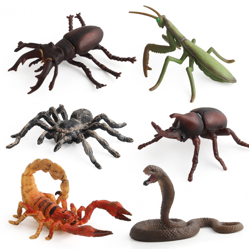 Solid Simulation Insect Animal Model Scorpion Unicorn Snake Model Children's Cognitive Ornament Toy Amazon
