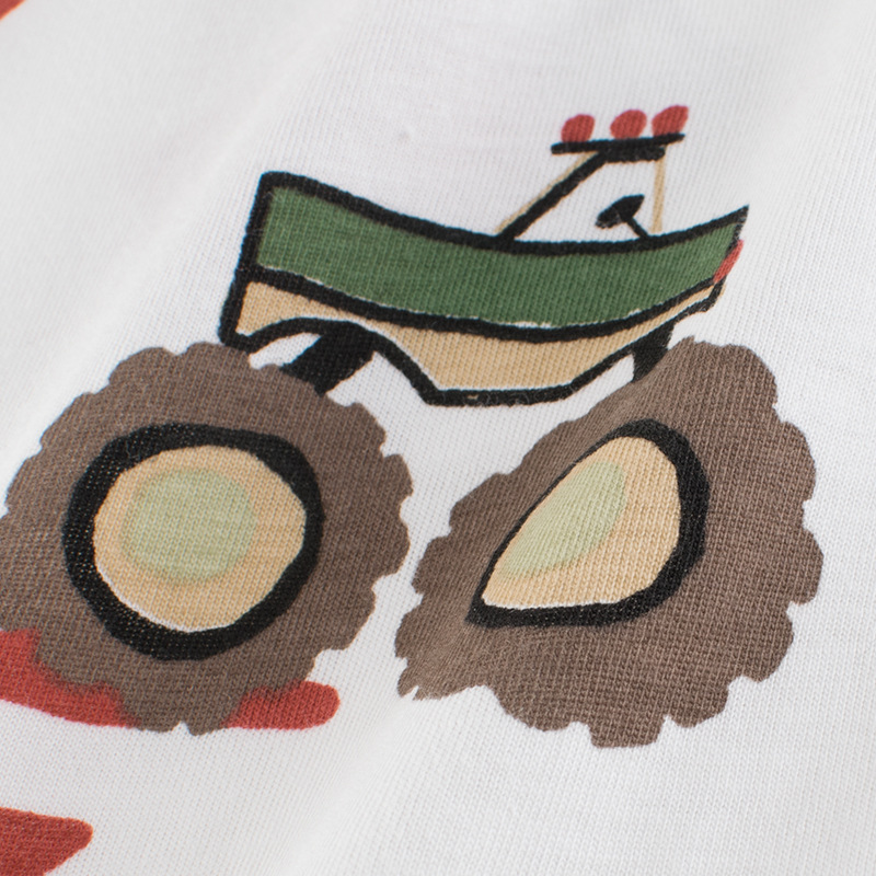 Picture of 27Kids Brand Kidsren's Clothing Wholesale 2025 Summer New Korean Style Kidsren's Car Short-Sleeved T-Shirt Dropshipping Ins