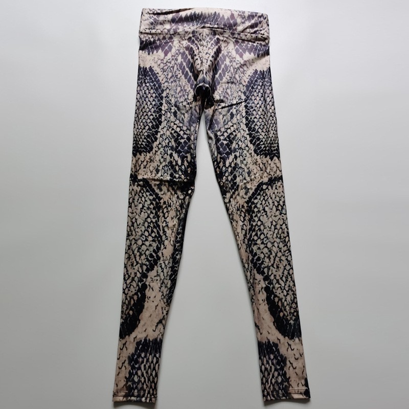 Picture of Cross-Border Amazon Popular Red Snake Print Sports Pants Women's Running Fitness Bottoming Yoga Pants Tight