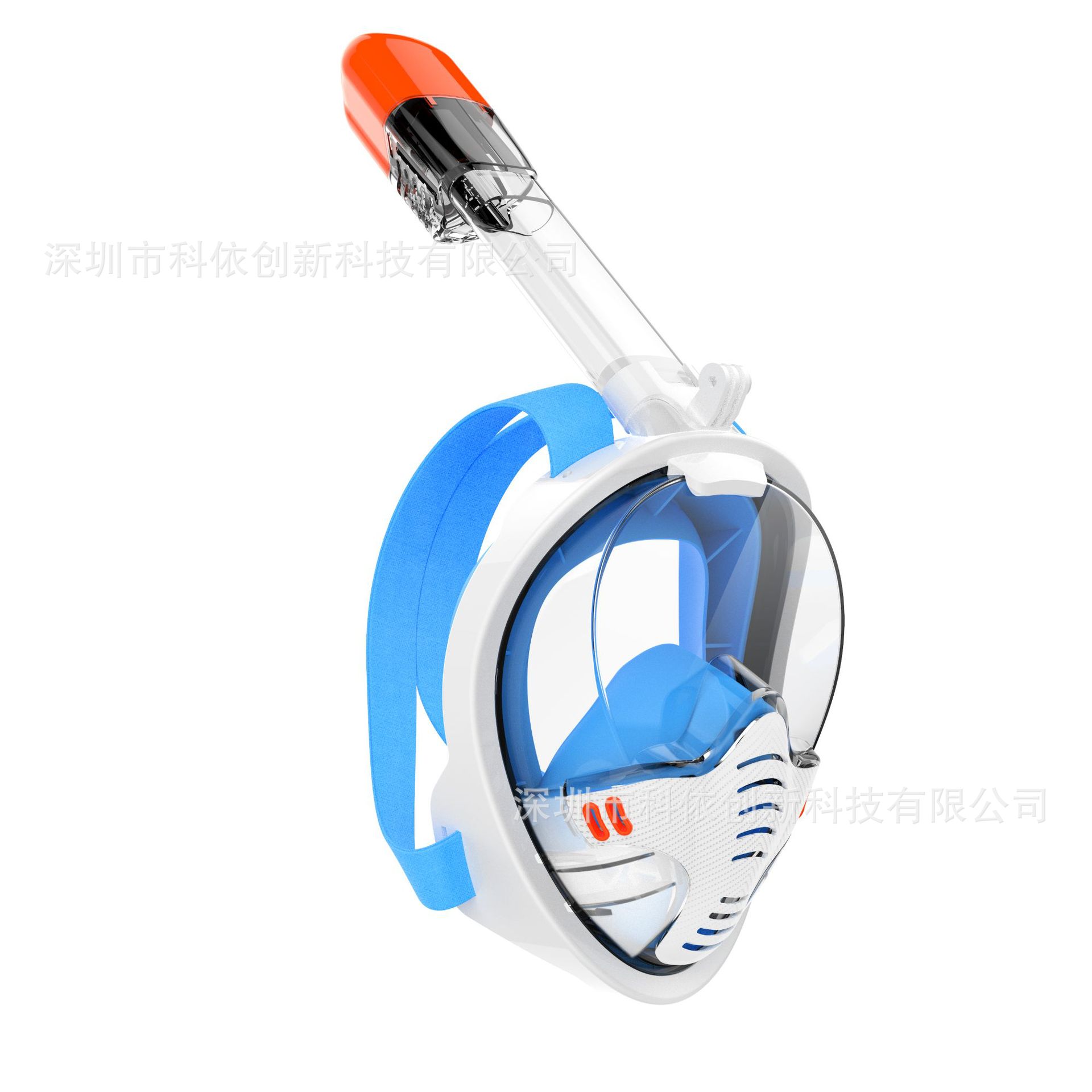 Picture of K4 New Diving Mask In-line Snorkeling suit Underwater Photography Swimming Equipment Full Dry Face Diving Mask