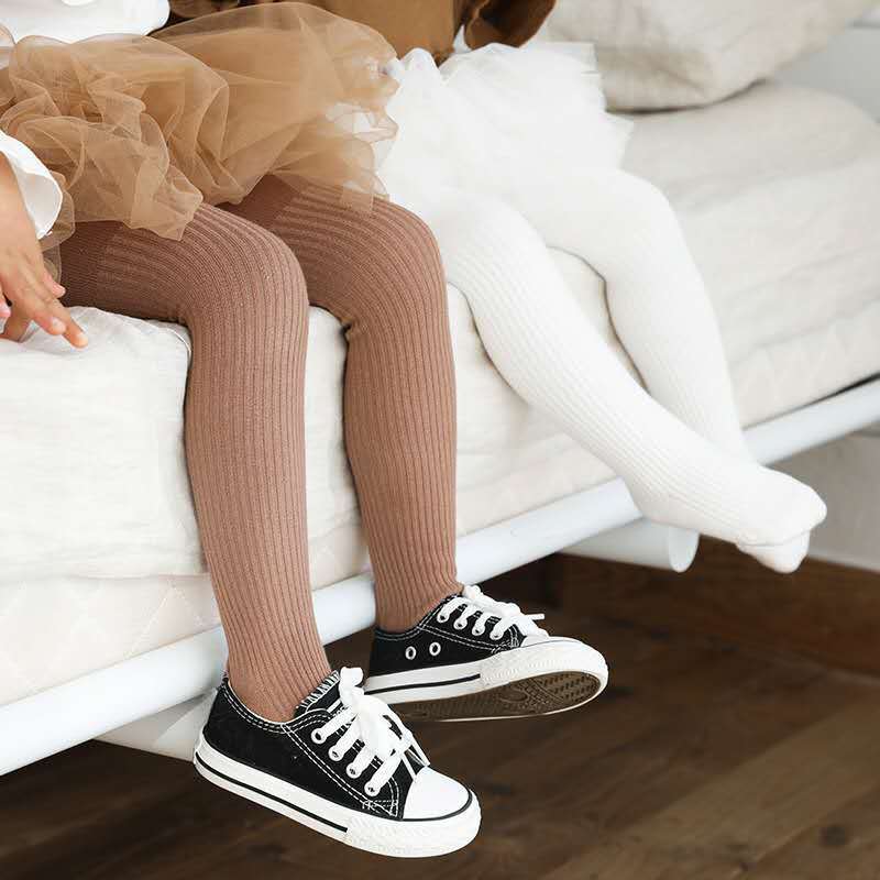 Picture of Children and Students Combed Cotton Leggings Double Needle Combed Cotton Large, Medium and Small Girls Baby Performance Pantyhose Ballet Pants