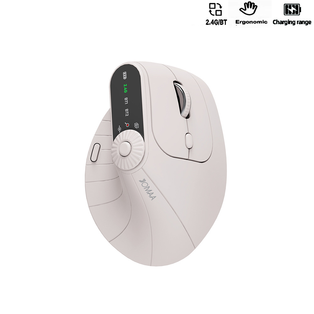 Picture of Cross-border JOMAA 2.4G Bluetooth Wireless Vertical Mouse Ergonomic Rechargeable Multi-device Mouse Office