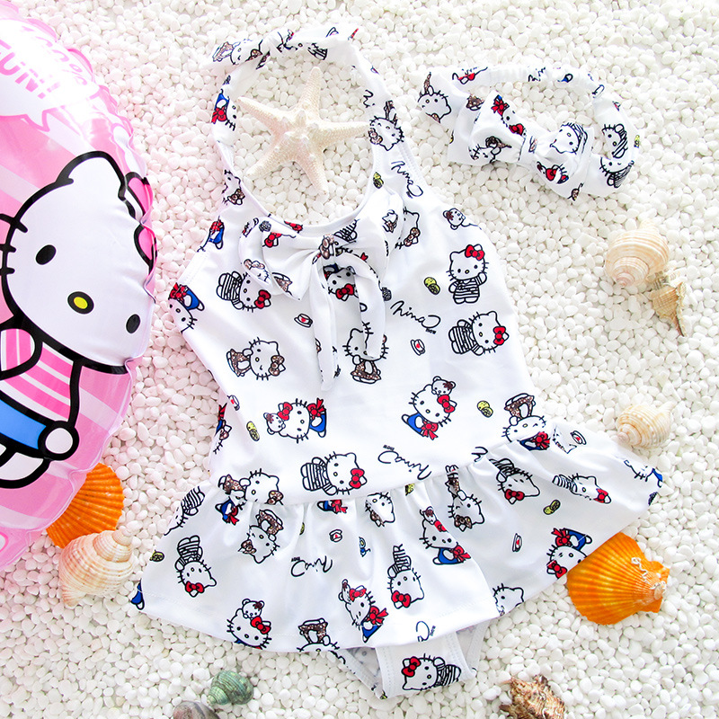 Picture of Korean style Orly same style children's swimsuit cute baby girl one-piece dress Hot Spring Beach swimsuit