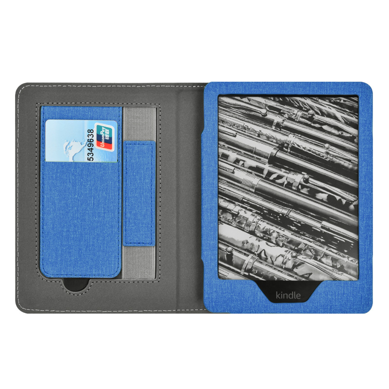 Picture of Suitable for Kindle Paperwhite65 Linen Texture Stand Protective Cover 2024 Youth Version 6inch Protective Cover