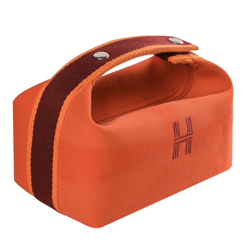 Picture of Cosmetic Bag Advanced Sense Simple Portable Size Capacity Portable Cosmetic Storage Bag Women's Internet Celebrity Canvas Toiletry Bag