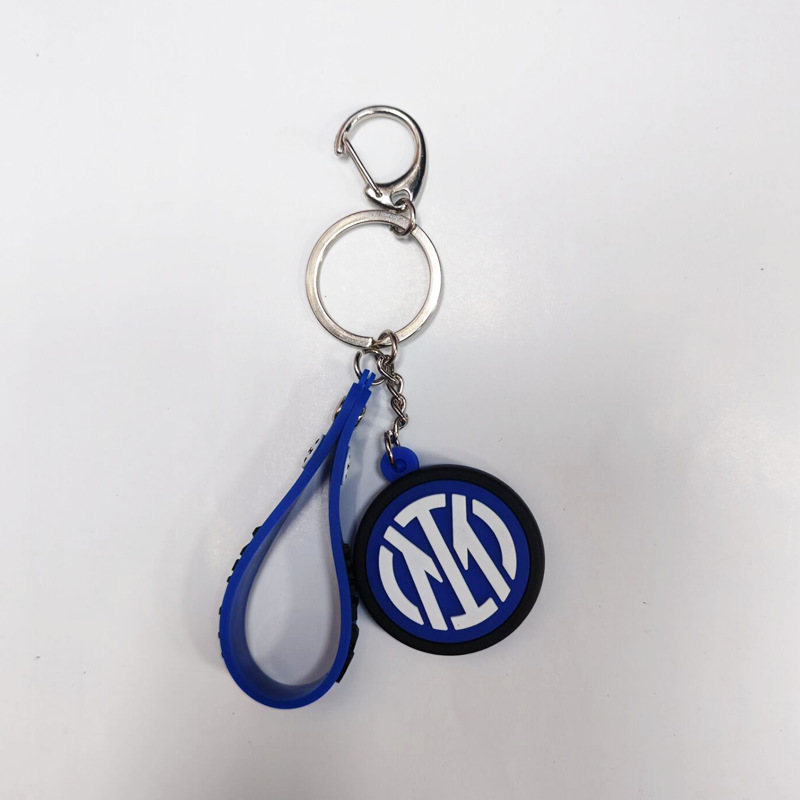 Picture of Real Madrid Atletico Paris Juventus AC inter Roman double-sided ball mark PVC Keychain D-shaped pendant fan gift supplies