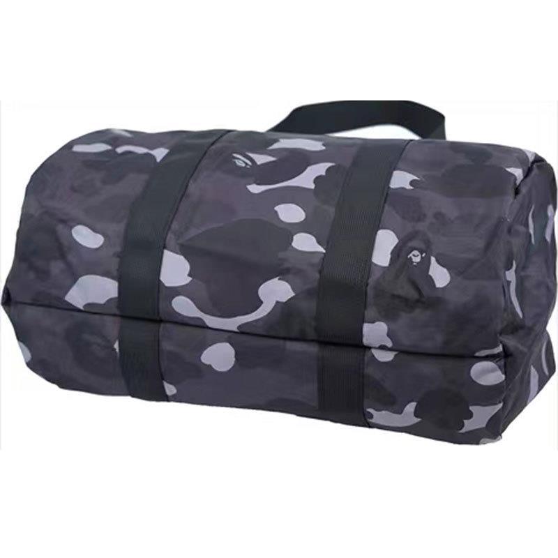 Picture of Color packaging gradient ape camouflage waterproof cylinder diagonal bag travel portable storage bag sports bag B4815