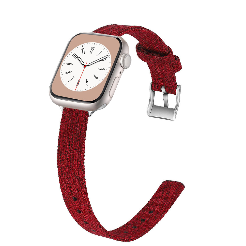 Picture of Suitable for Apple Watch S10 Canvas Nylon Small Waist Women's Watch Strap in Stock