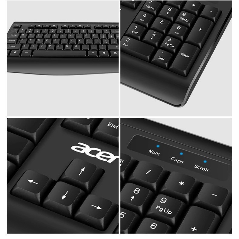 Picture of Acer OKB960 Wired Office Keyboard Laptop Desktop Computer Keyboard Business Keyboard for Home Office