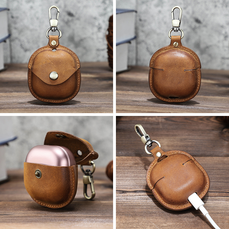 Picture of Suitable for Samsung buds pro protective case leather wireless bluetooth earphone case all-inclusive hook convenient leather case