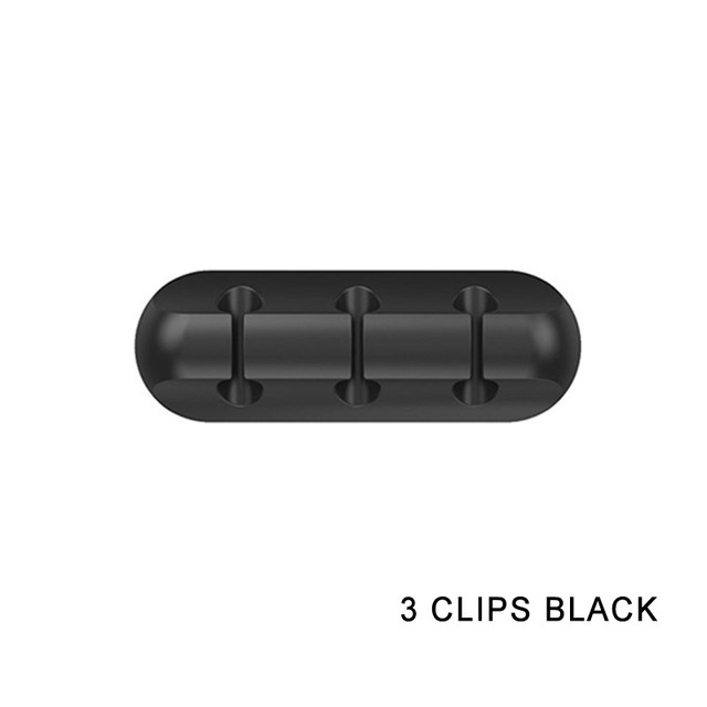 Picture of New desktop charging data cable holder multi-port creative storage wire silicone cable organizer hub