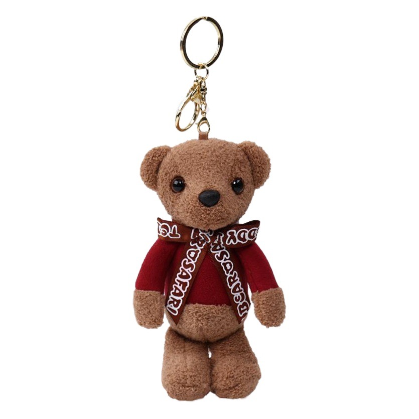 Jinshang color fragrance joint bear teddy bear plush toy creative bag key chain small pendant wholesale