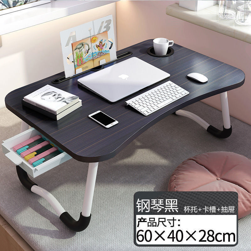 Picture of Bed Desk Computer Desk Dormitory Simple Folding Table Bedroom Simple Student Learning Small Table Lazy Writing Desk