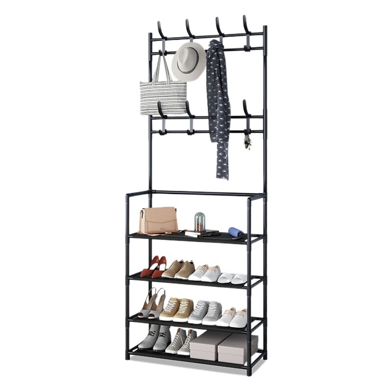 Multi-functional Shoes and Hats Rack Clothes Rack Clothes Hanger Coat Rack Multi-layer Assembly Shoe Rack Simple Simple Modern Dormitory