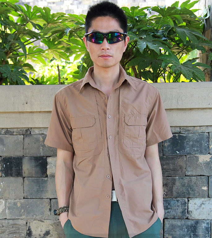 Picture of Military Eagle Tactical Shirt 511 Quick-Drying Tactical Short-Sleeved Shirt Quick-Drying Short-Sleeved Breathable Flap Pocket Pants Waterproof