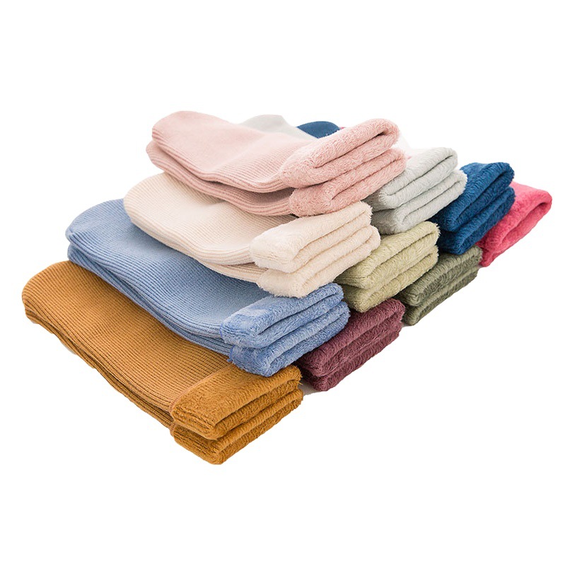 Children's Snow Socks Winter Fleece-lined Thickened Warm Floor Socks Baby Boys' and Girls' Mid-sized Warm Socks