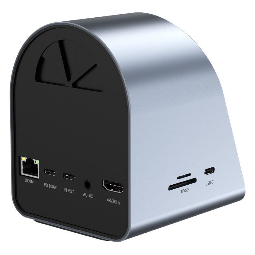 Cross-Border 11-in-one usb expansion dock typec hub for Apple mac Converter wireless charging docking station