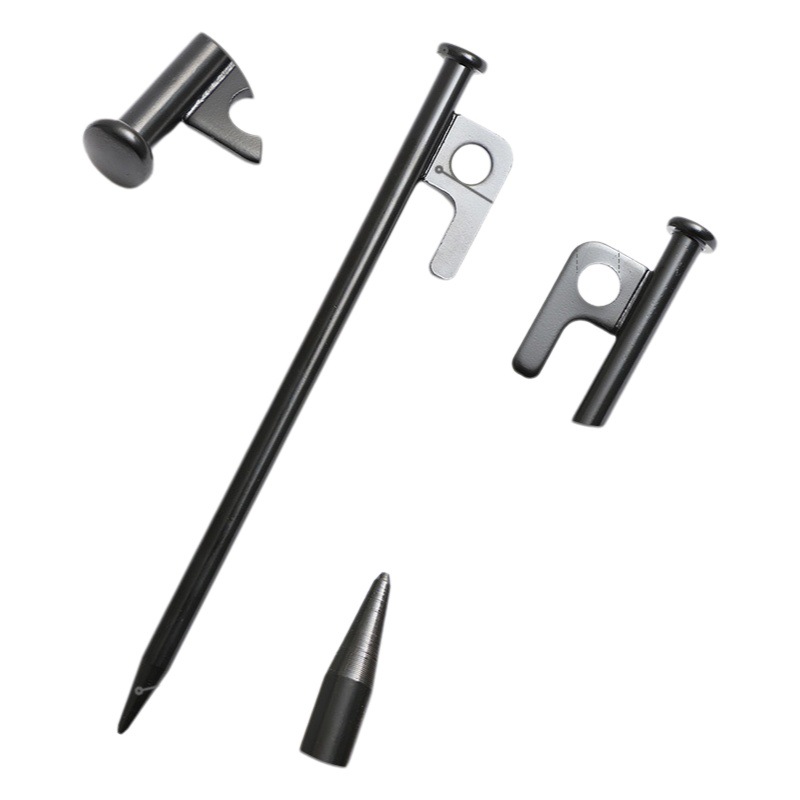 Outdoor Bold Lengthened Camping Ground Nails Canopy Tent Camping Steel Ground Nails Beach Camp Ground Nails 30cm