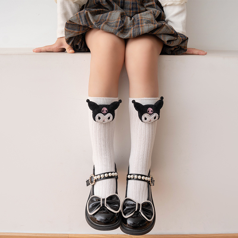 Picture of Children's cartoon socks boys and girls tube socks three-dimensional doll cute kulomi doll pile socks manufacturers wholesale