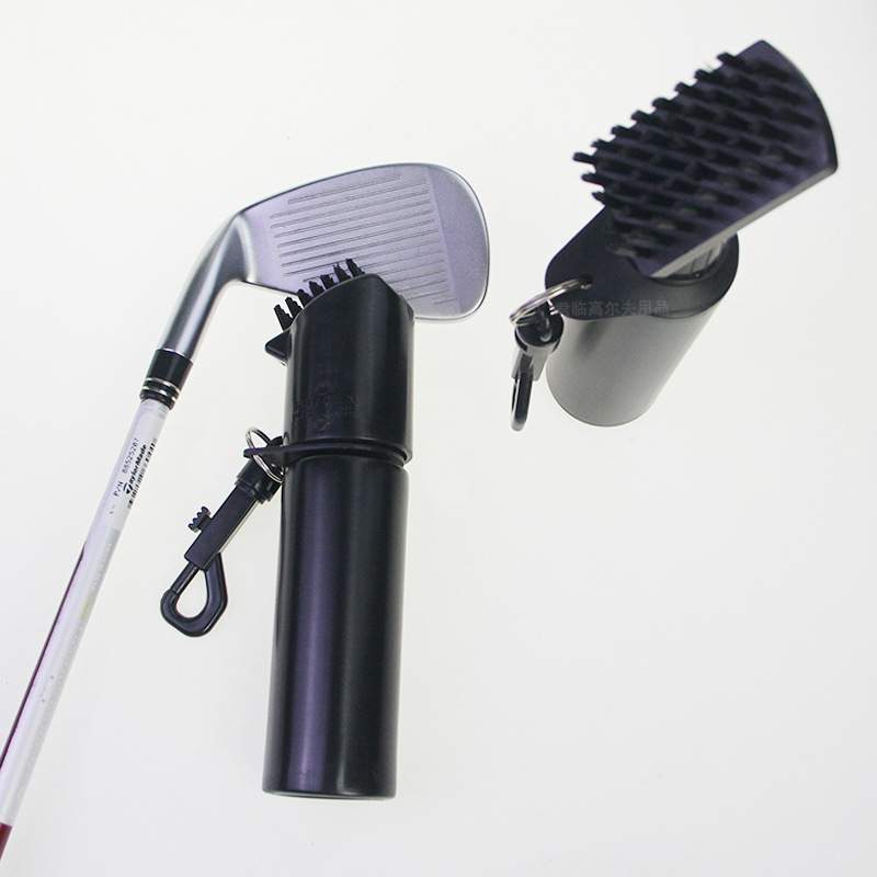 Picture of Cross-border golf cleaning brush golf cleaning tool brush with hook detachable water storage spray brush black