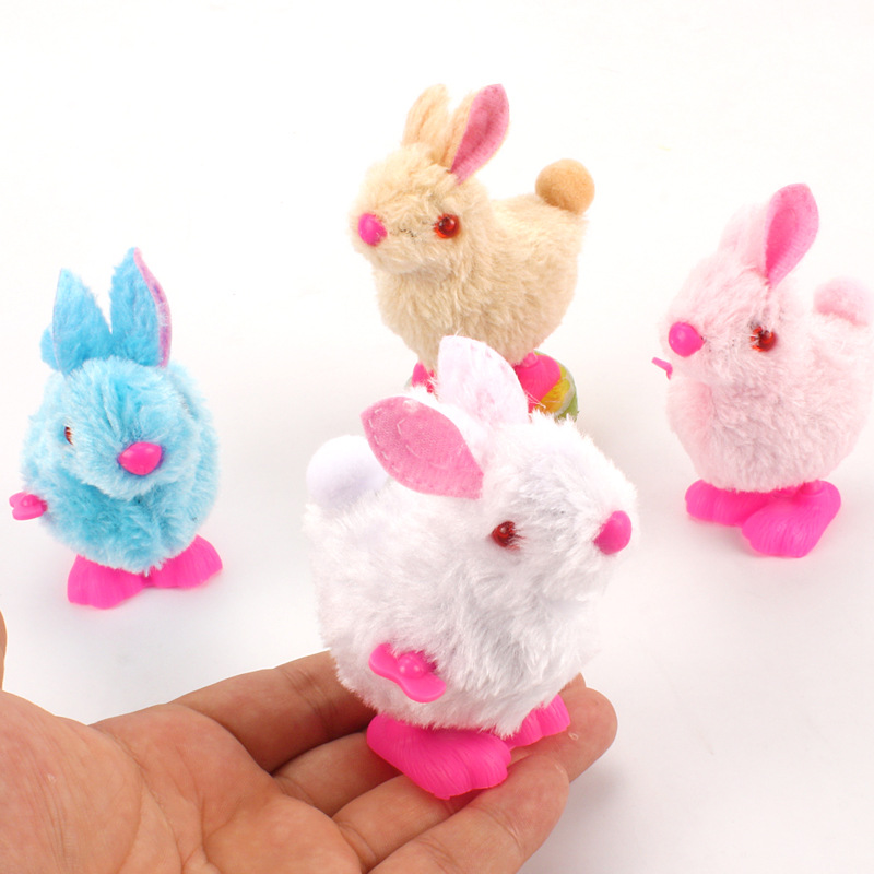 Picture of New Internet Celebrous Stuffy Plush Rabbit Stall Selling Shake Tone Same Style Coil Rabbit Children's Chain Toy