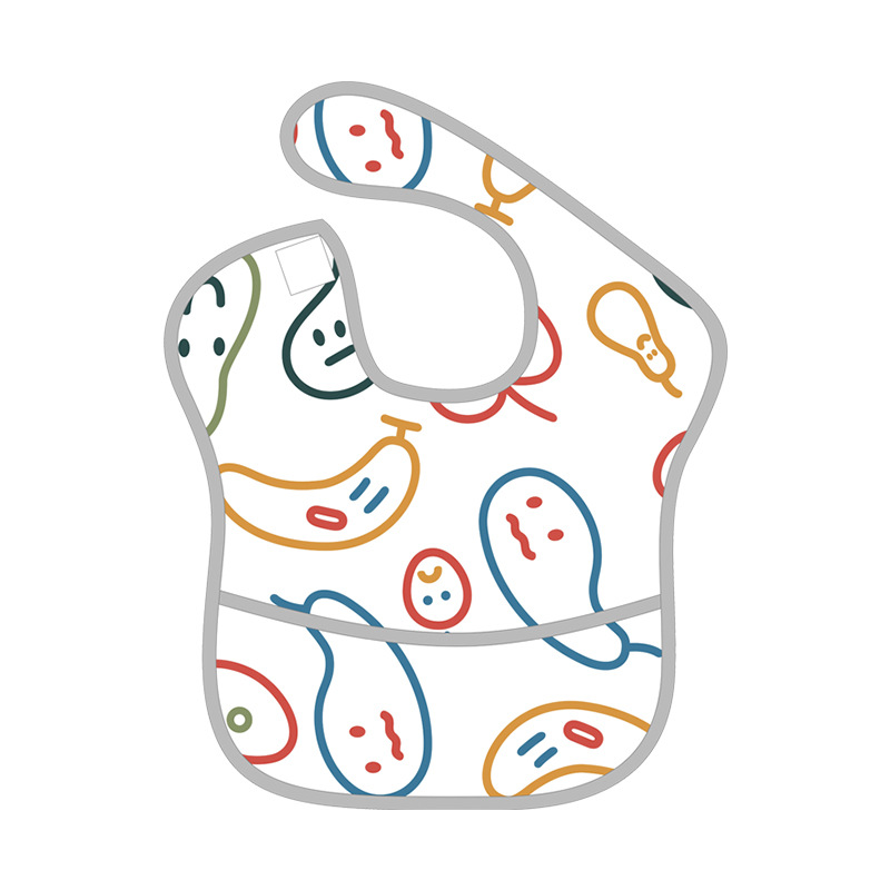 Picture of Summer Baby Waterproof Saliva Napkin Bib Kidsren's Eating Bag Feeding Supplement Bag 1-4 Years Old Anti-Vomiting