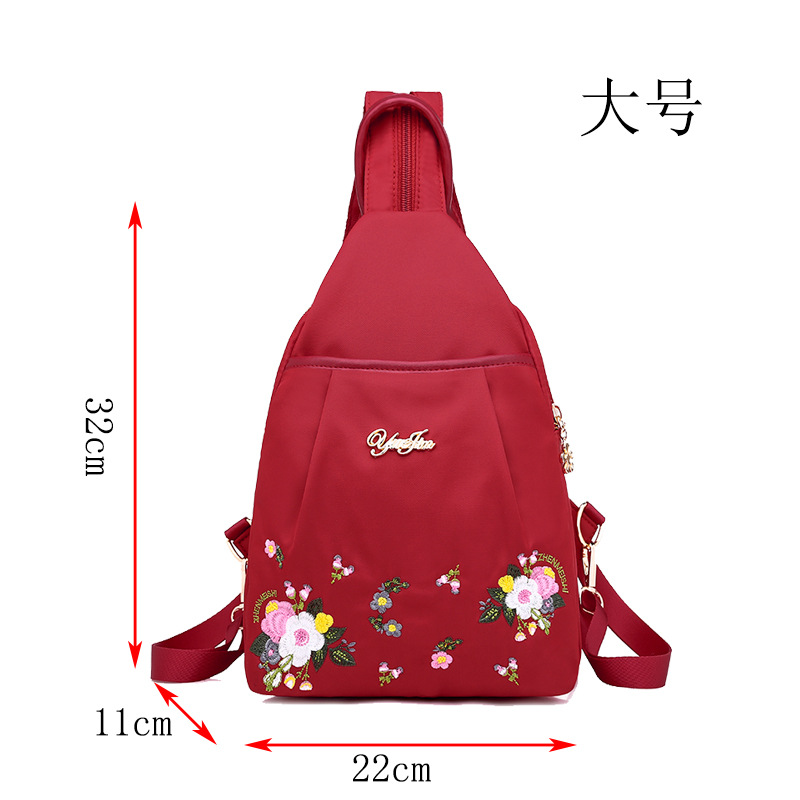 Picture of Ethnic Style Backpack Women's Bag 2024 New Korean Style Mini Backpack Versatile Canvas Nylon Oxford Cloth Chest Bag