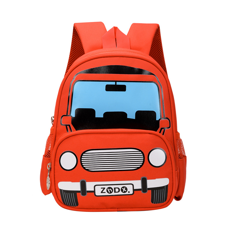 Picture of Children's Schoolbag Kindergarten Children's Lightweight Backpack 3-7 Years Old Cartoon Animation Car Student Backpack