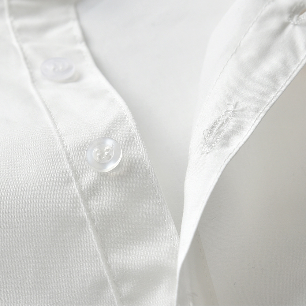 Picture of Foreign trade boys summer new single shirt wholesale European and American baby children gentleman white short sleeve school uniform performance