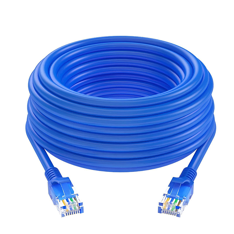 Picture of Category 6 Network Cable Gigabit Twisted Pair CAT6 Computer Broadband Router Monitoring Super Category 6 1 m Finished Network Jumper