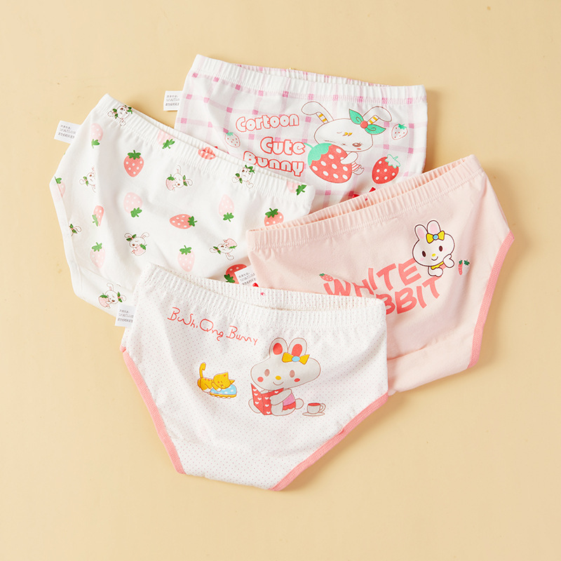 Picture of Children's underwear girls' fine shuttle cotton children's underwear boxers Primary School Baby children's underwear summer