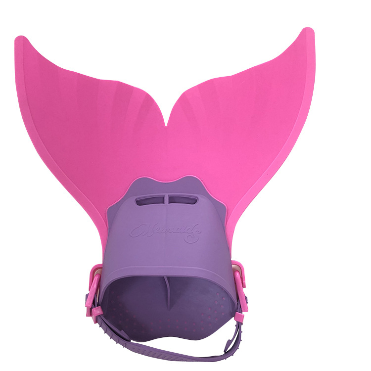 Picture of Mermaid Flippers Single-piece Whale Tail Flippers Swimming Training Flippers Children's Diving Swimming Equipment Swimming Products