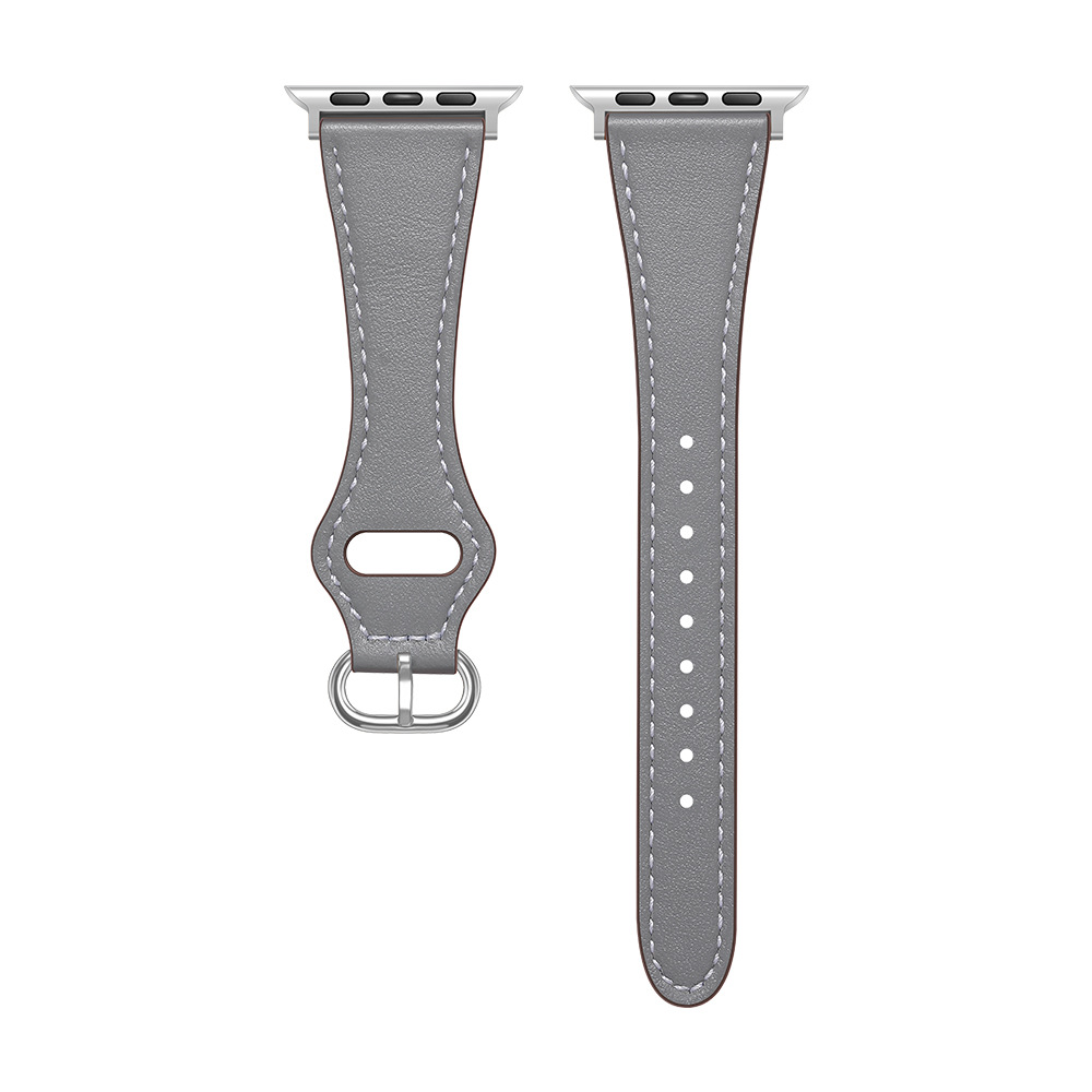 Picture of Suitable for Apple Strap Genuine Leather New Small Man Waist Top Layer Genuine Leather Strap iwatch7 Representative Strap Genuine Leather Women's Style