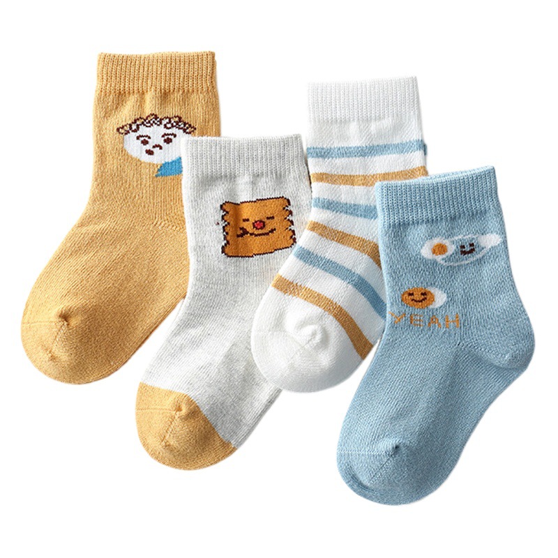 Autumn and winter New Cartoon children's socks single pair cotton boneless baby socks warm baby socks wholesale