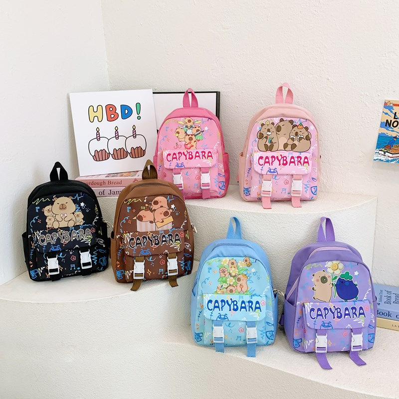 Trendy children's backpack new boys and girls cartoon outdoor leisure backpack kindergarten baby lightweight school bag