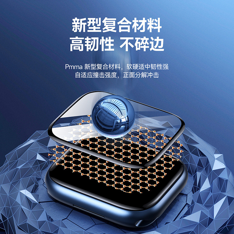 Picture of Applicable to AppleWatch HD watch protective film wholesale Apple iWatch full screen 3D composite film two pieces