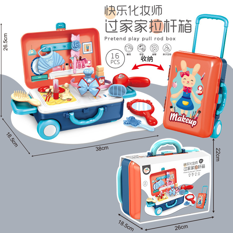 Picture of Wholesale Children's Play House Toys Makeup Trolley Case Simulation Cooking Girl Kitchen Toy Set Role Play