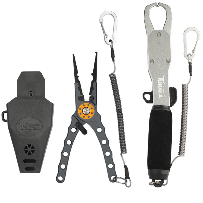 Picture of Aluminum alloy die-casting multifunctional road forceps portable lock fishing tongs fish controller road forceps suit manufacturers in stock
