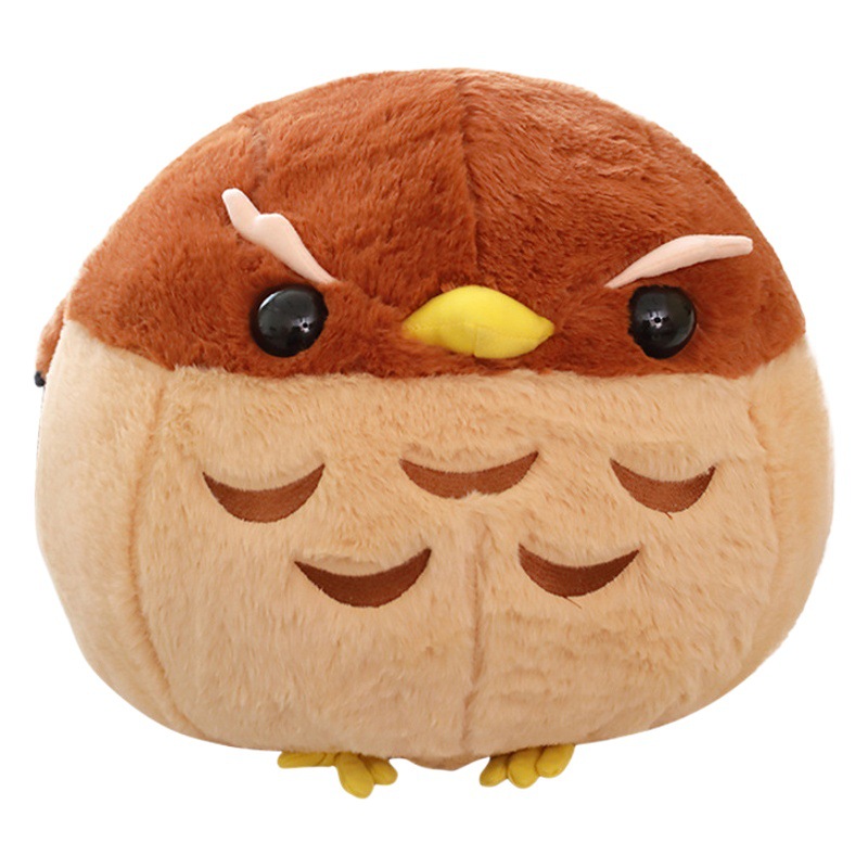 Bobby Bear Round Ball Eagle Plush Toy Red Crowned Crane Doll Bird Doll Large Claw Doll Cross Border