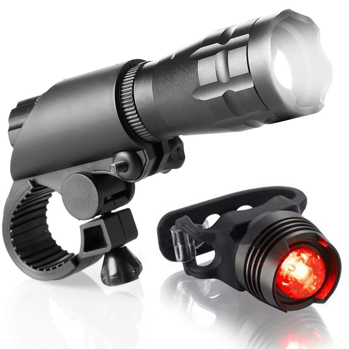 Picture of Factory wholesale 5W mountain bike headlight riding flashlight set charging zoom strong light
