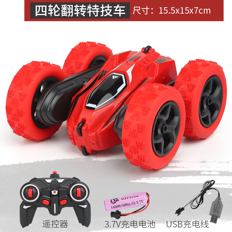 Picture of Rolling stunt car 360 degrees double-sided dump car remote control racing off-road car rechargeable children boy toy