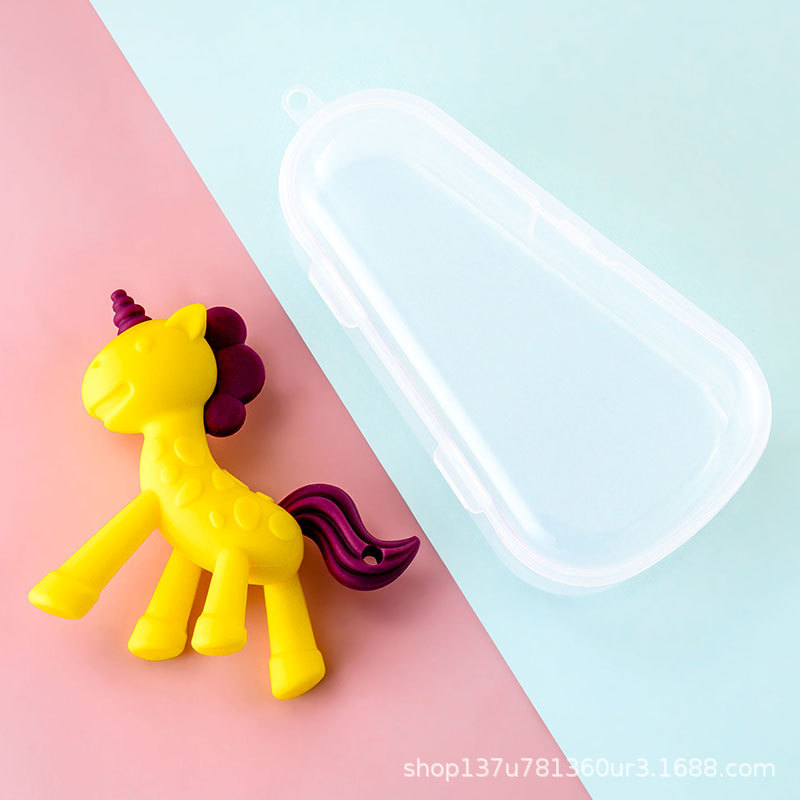 Picture of Manufacturer Hot Selling Baby Food Grade Silicone Teether Baby Teething Stick Baby Silicone Toy Chewing Gum Toy Wholesale