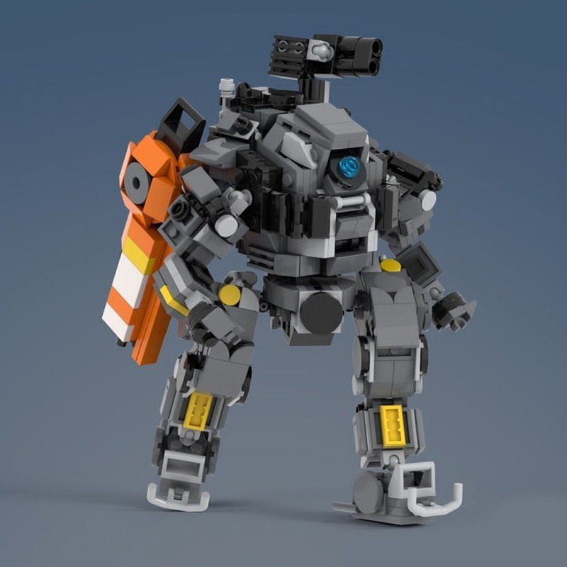 Picture of MOC Compatible Lego Assembled Model Robot Titan Fall Q Edition Ion Domestic Small Particle Building Blocks